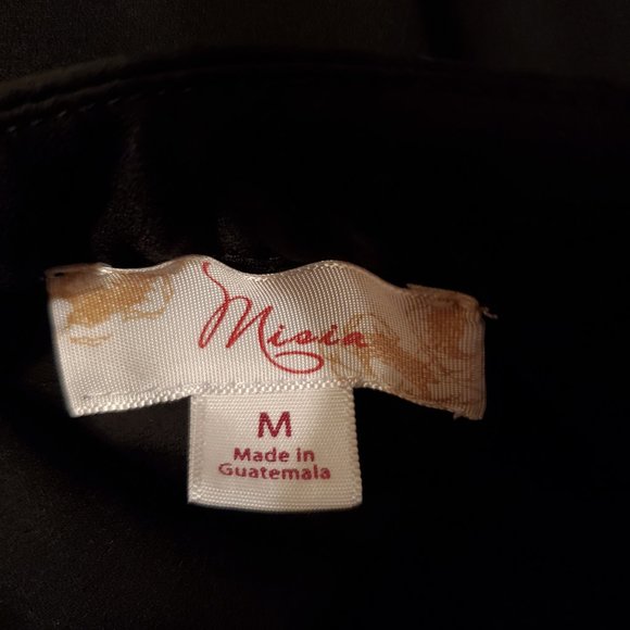 Women’s black V neck blouse size M by Misia - Picture 4 of 4